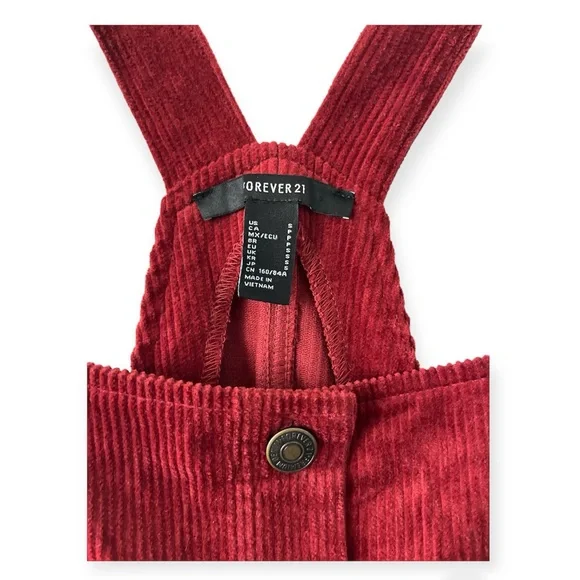 Forever 21 Wine Corduroy Woman Jumper - Picture 3 of 9